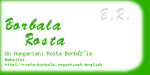 borbala rosta business card